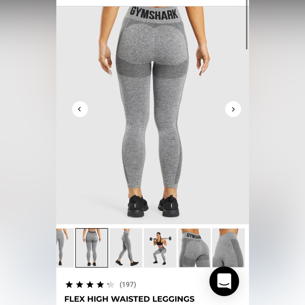 Gymshark Flex high waisted legging Size S grey